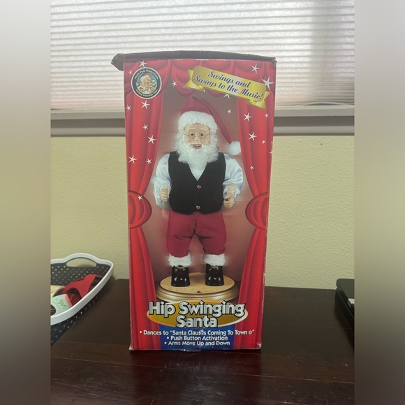 Vintage Christmas Gemmy 1998 Hip Swinging Santa - Tested - Picture 1 of 11